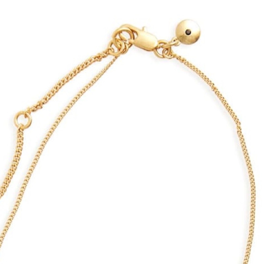 MADEWELL Pave crystal Bar Pendant Necklace - Picture 5 of 8